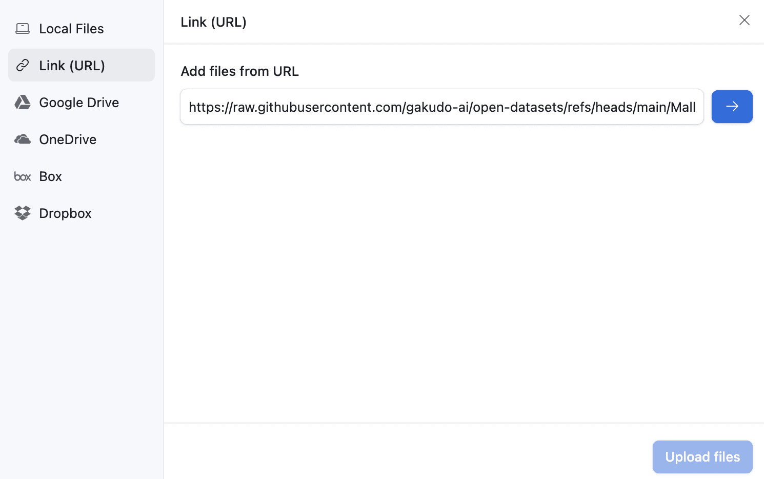 Uploading CSV data via URL