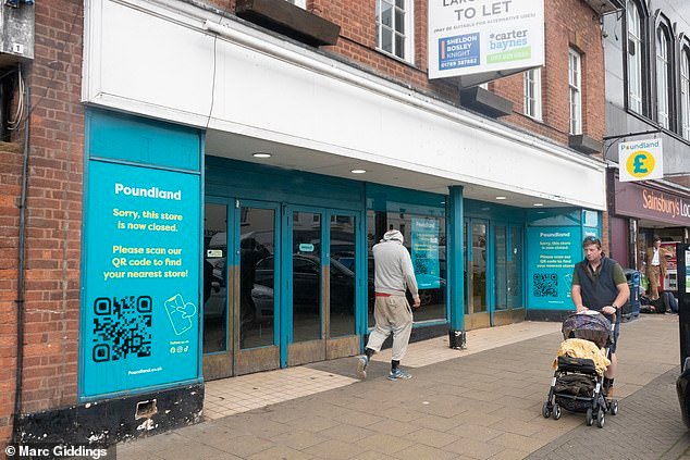 The town's Poundland store also closed down last month, adding to the long list of stores that have closed in the past year