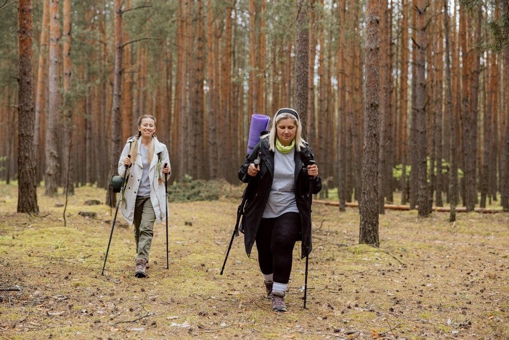 Families embark on experience-centric travel as well, like nature exploration with hiking.(Shutterstock)