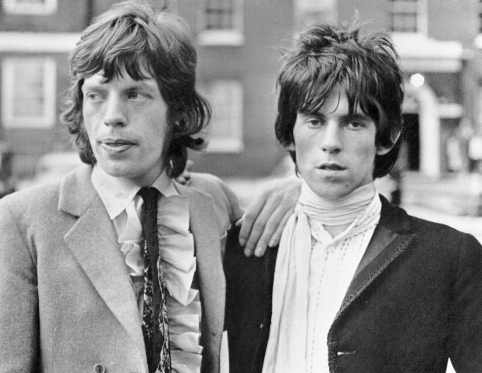 Mick Jagger and Keith Richards on bail.